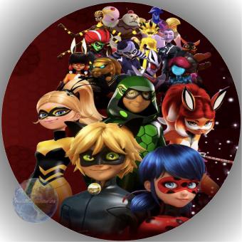 Tortenaufleger Esspapier Miraculous Ladybug 40 